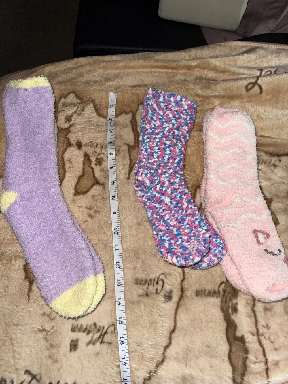 🖤Cozy Fuzzy Socks Trio - Lavender, Multicolor, Pink🖤